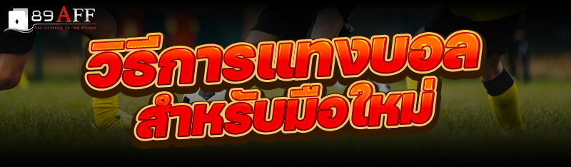 วิธีการแทงบอลสำหรับมือใหม่