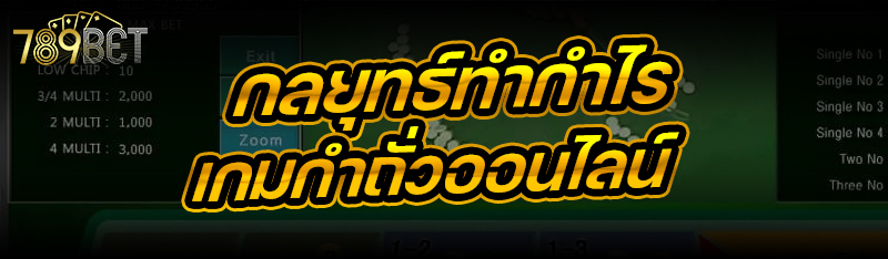 กลยุทธ์ทำกำไร เกมกำถั่วออนไลน์