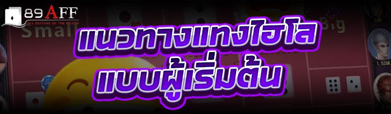 แนวทาง แทงไฮโล แบบผู้เริ่มต้น